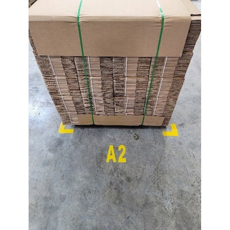 Pristine Products Floor Marking Letter L, Yellow Q6YLetter_L